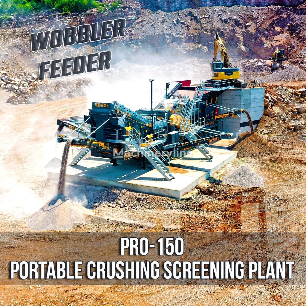 concasseur mobile FABO PRO-150 MOBILE CRUSHING SCREENING PLANT WITH WOBBLER FEEDER neuf