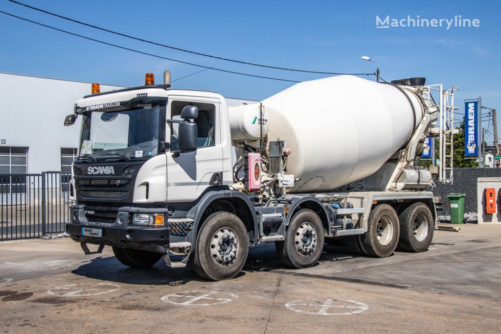 camion malaxeur Scania P410+E6+STETTER 9M³