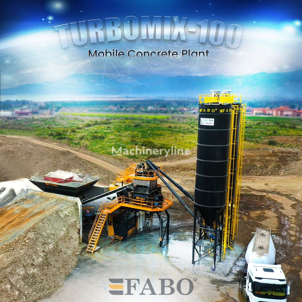 centrale à béton FABO TURBOMIX-100 محطة الخرسانة المتنقلة الحديثة neuve