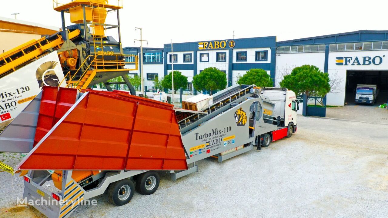 centrale à béton FABO TURBOMIX-110 Mobile Concrete Batching Plant neuve