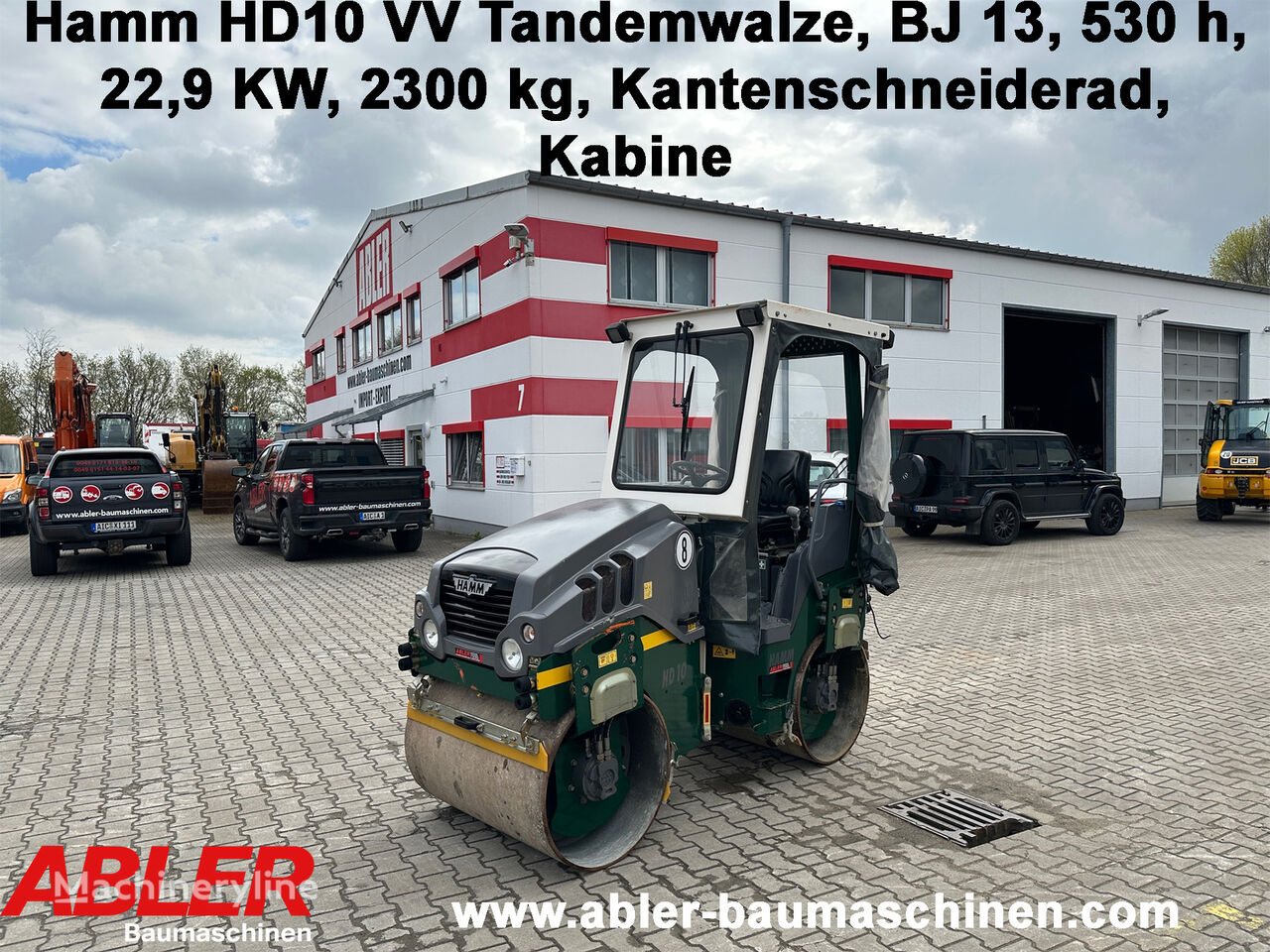 compacteur à main Hamm HD 10 VV Tandemwalze mit Kabine