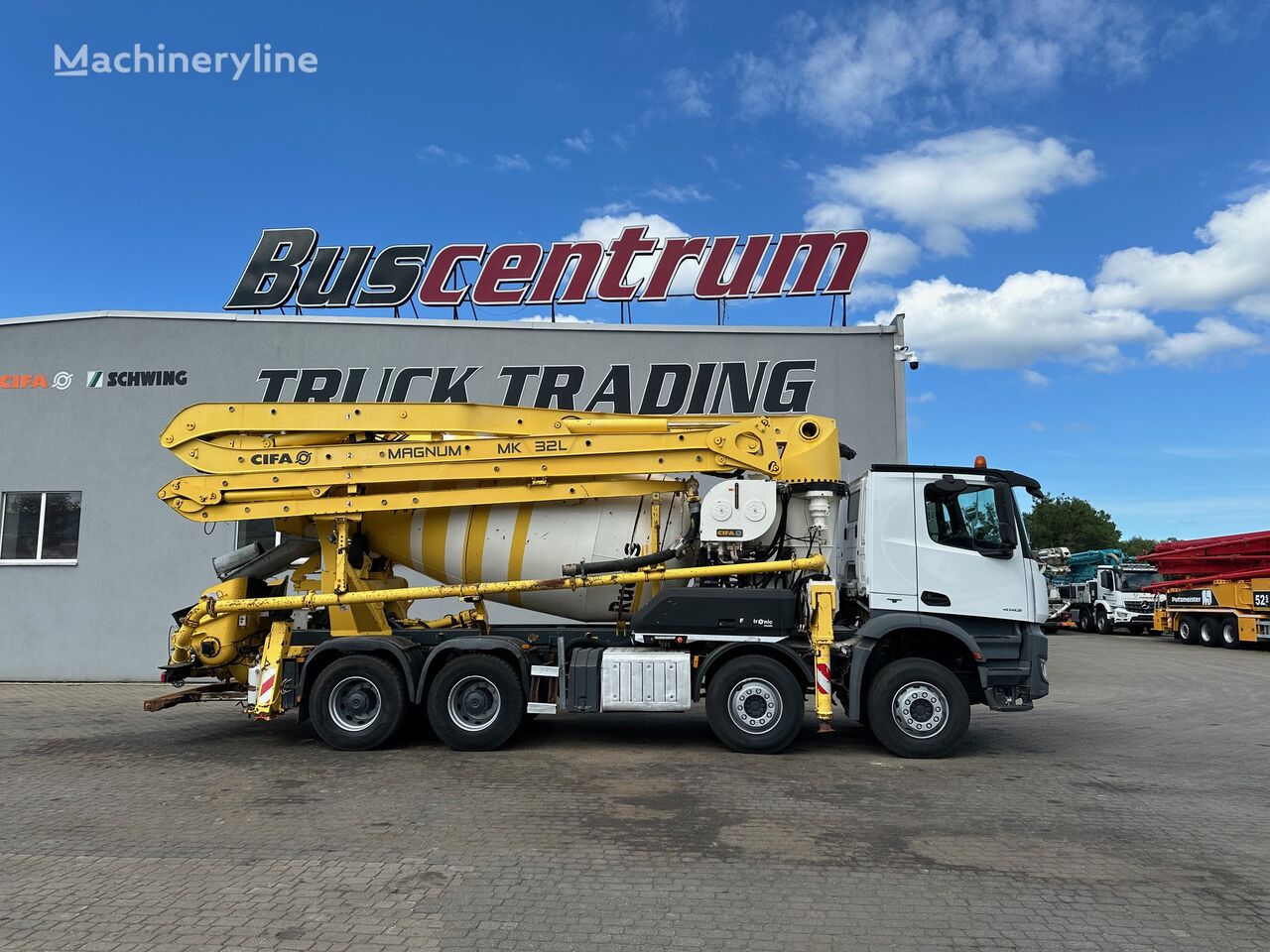 pompe à béton Cifa  sur châssis Mercedes-Benz Arocs 4143 CIFA MK 32 L